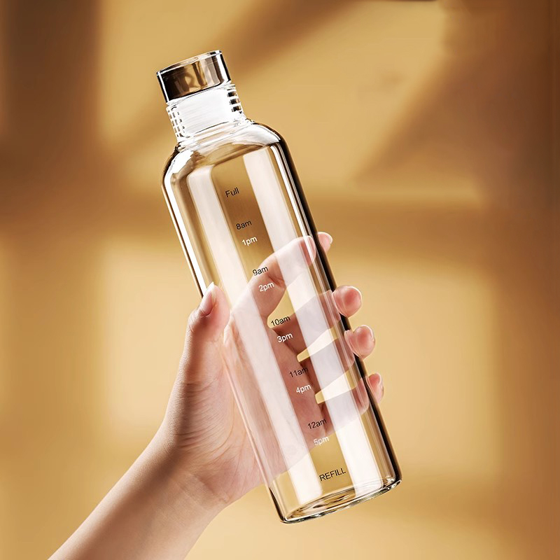 FOME 500/750/1000 мл стеклянна – обзор и цена Outdoor Sport Glass Water Bottle
