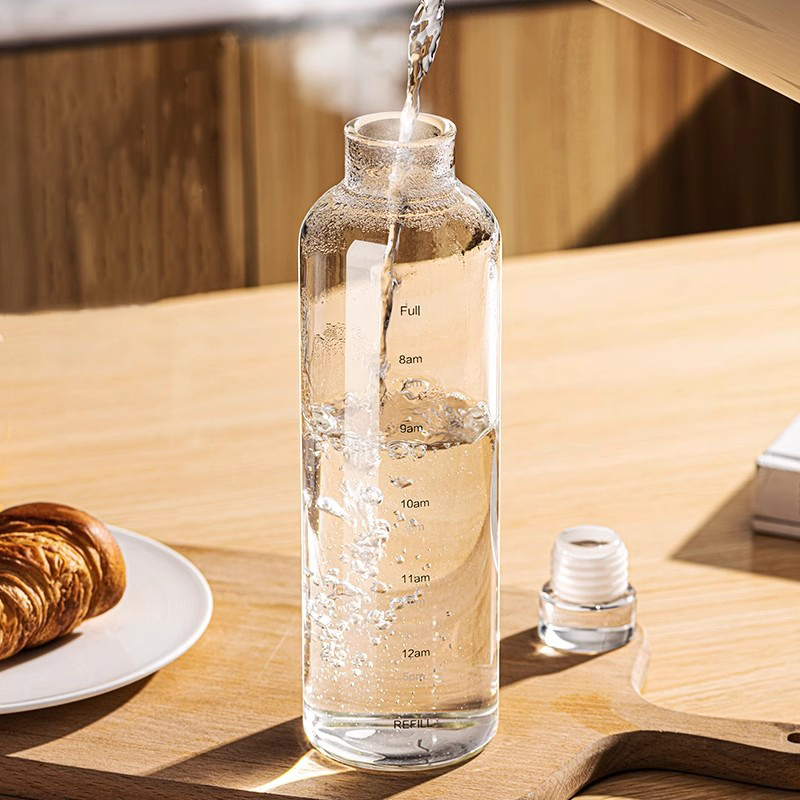 FOME 500/750/1000 мл стеклянна – обзор и цена Outdoor Sport Glass Water Bottle