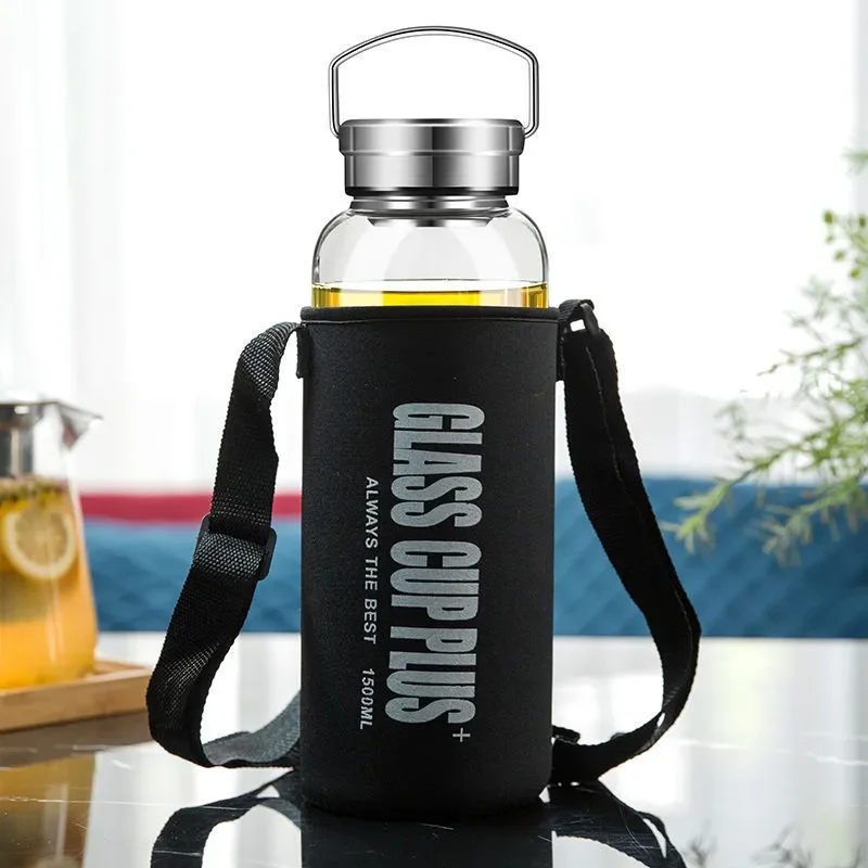 Стеклянная бутылка для воды 2  – обзор и цена Outdoor Sport Glass Water Bottle